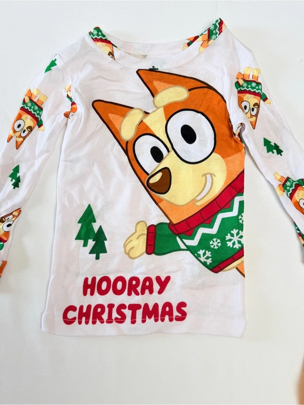 Bluey Bingo Christmas Pajamas 3T 4 Piece Cotton Set NWT